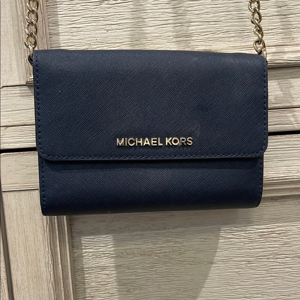Michael Kors Navy Crossbody Bag